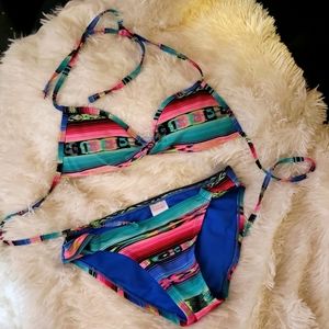 Xhilaration bikini multi color med.